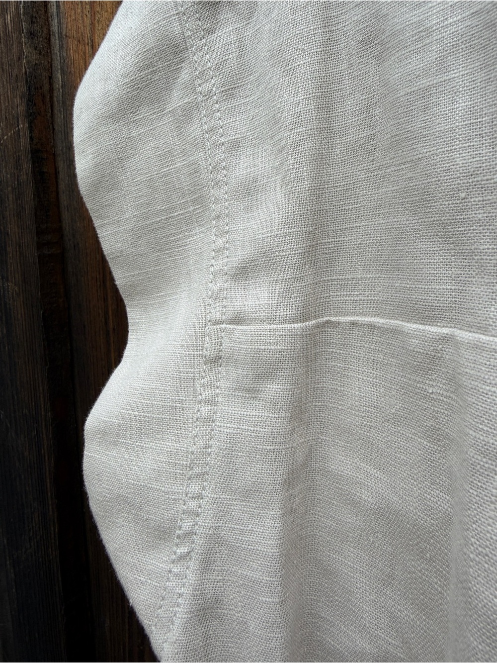 NWOT Francisco Cancino Linen Palenque Top neutral boxy size small - Picture 9 of 11